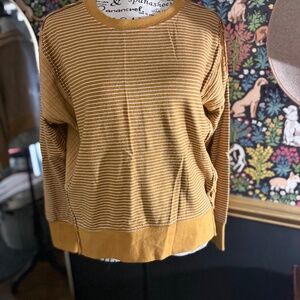 Mustard striped top